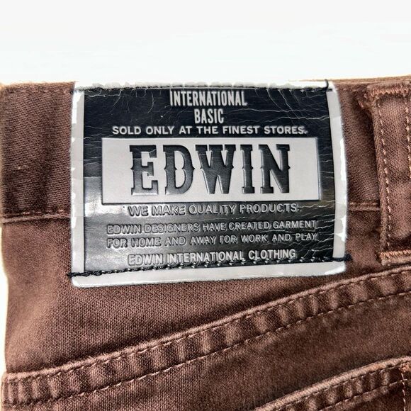 Edwin Men’s Brown Straight Leg Jeans​​ - Picture 3 of 7